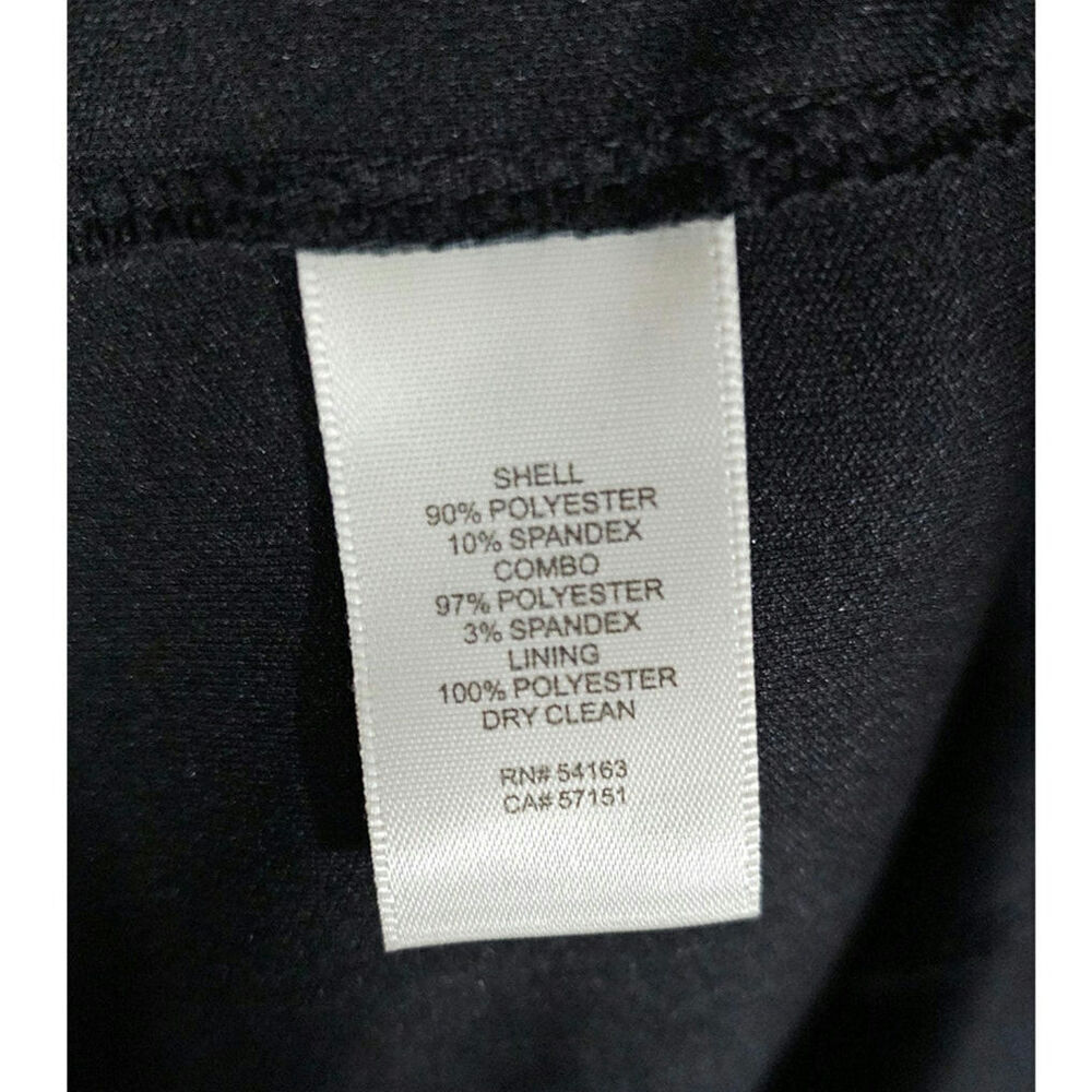 Eliza J Women's Black Lace Velvet Sleeveless Boat Neck Sheath Dress Size 6 - Picture 6 of 8